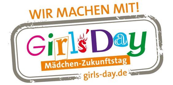 Ein Logo zeigt den Schriftzug des Girls´Day - Mädchen-Zukunftstag