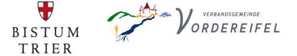 Logo vom Bistum Trier und der Verbandsgemeinde Vordereeifel