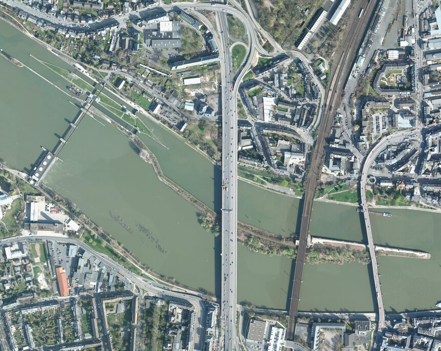 Luftbild Europabrücke