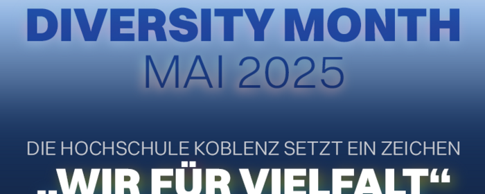 Grafik mit Titel der Veranstaltung "Wir für Vielfalt"
