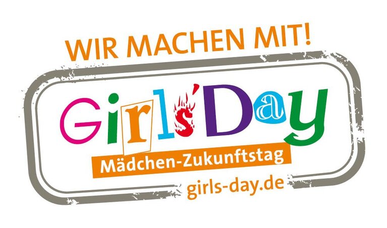 Ein Logo zeigt den Schriftzug des Girls´Day - Mädchen-Zukunftstag