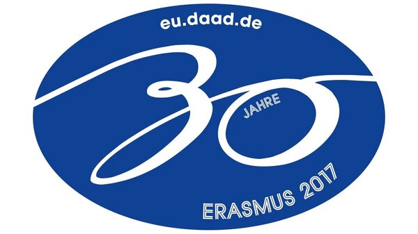 Logo 30 Jahre ERASMUS