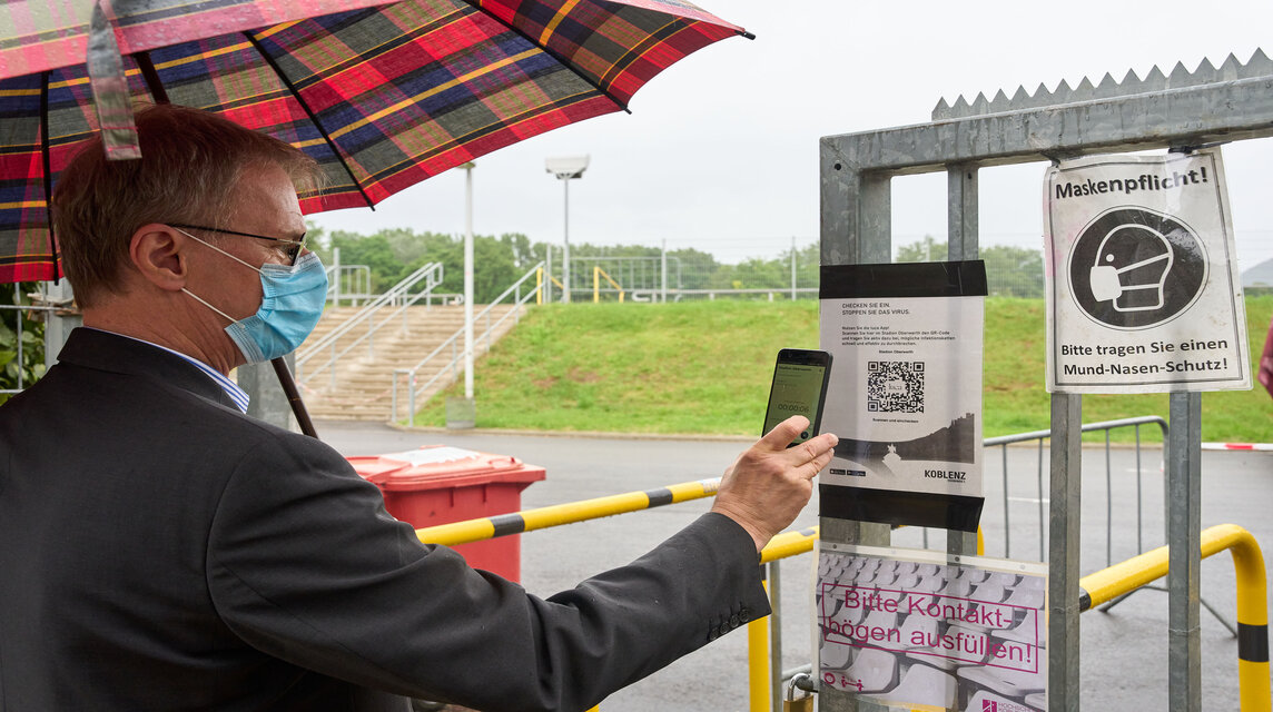 Einchecken für die Finissage im Jahr 2021