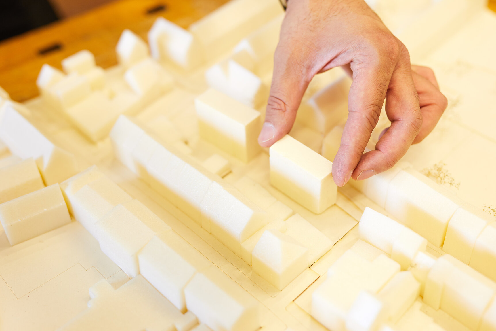 Modellbau einer Miniaturstadt