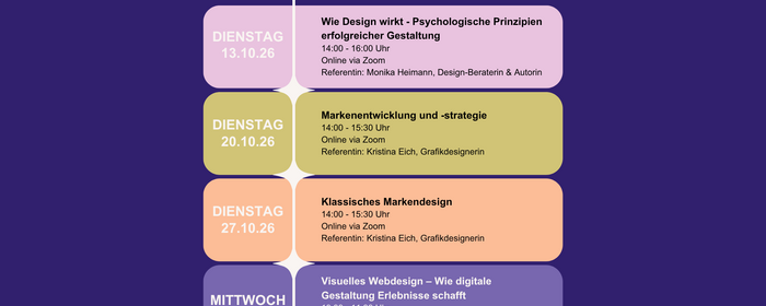 Online-Workshops "Design"
