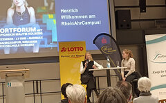 Majtie Kolberg beim Sportforum am Campus Remagen 