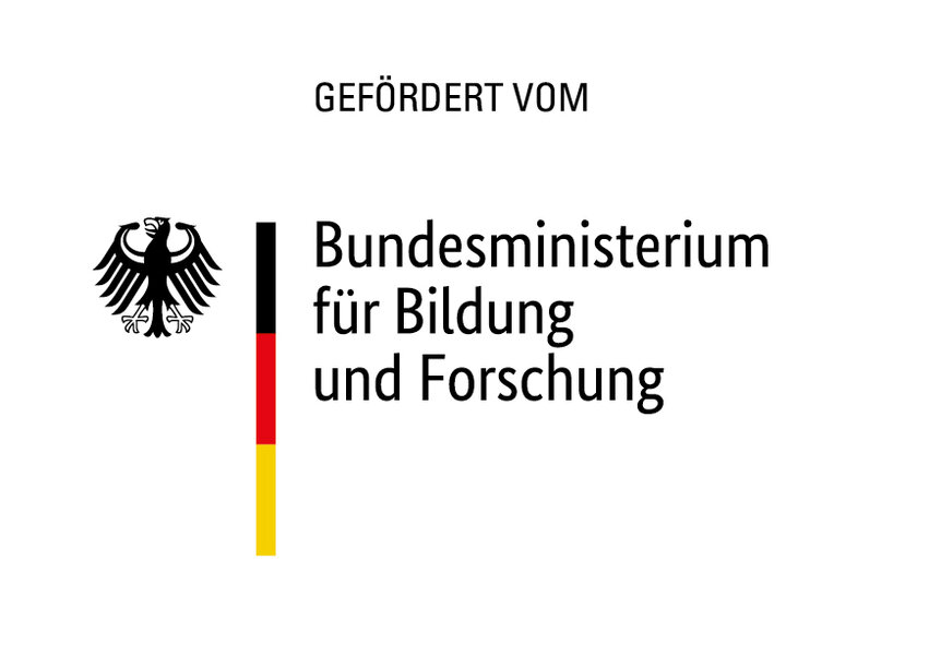 Logo "gefördert vom" Bundesministerium für Bildung und Forschung