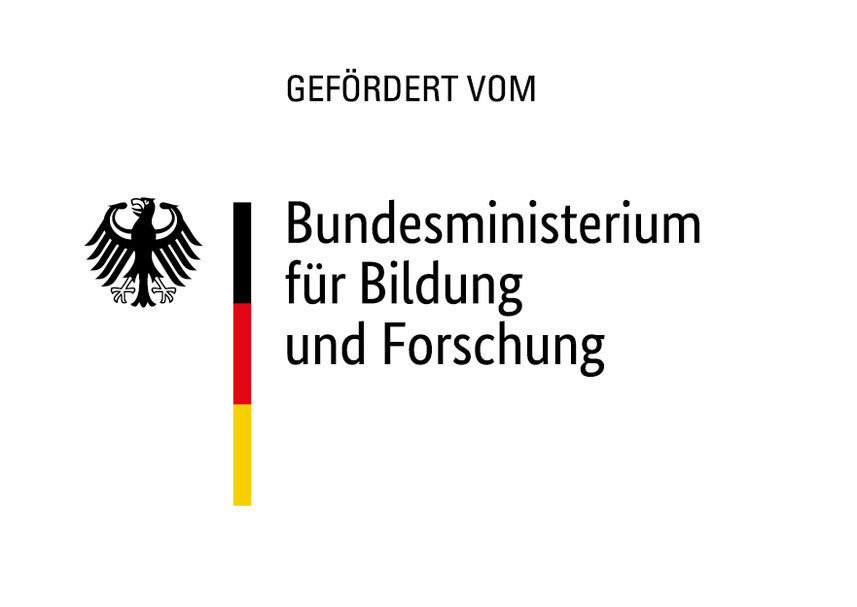 Logo "gefördert vom" Bundesministerium für Bildung und Forschung
