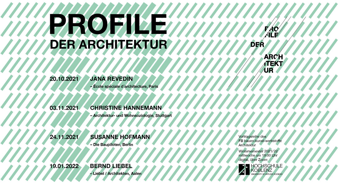 PROFILE DER ARCHITKETUR Wintersemester 2021/22