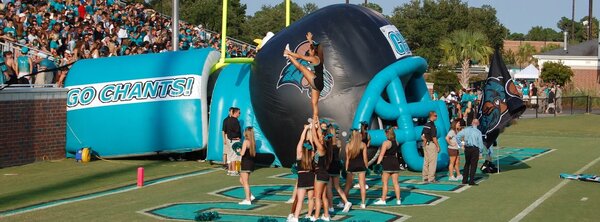 Football Cheerleaders in CCU Stadium