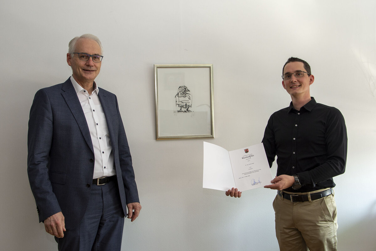 Dr. Daniel Zöller neuer Professor im Fachbereich Ingenieurwesen