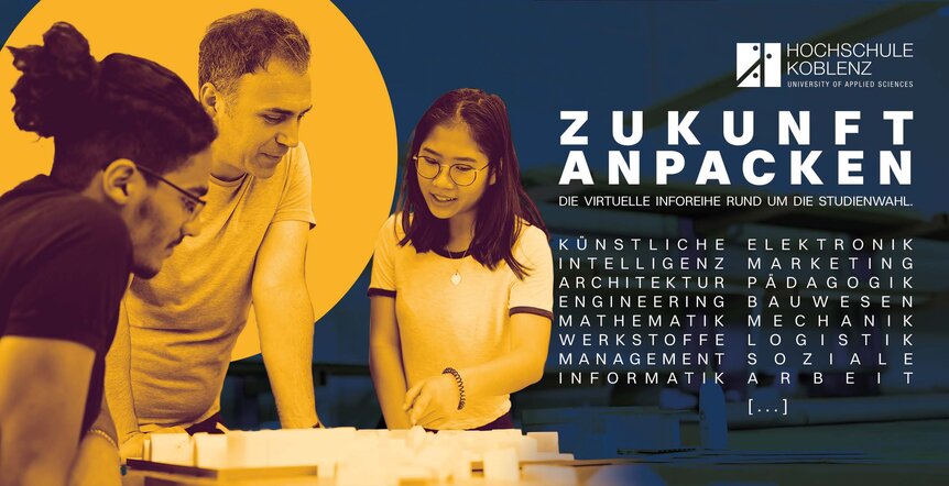 Zur Seite "Zukunft anpacken: Die virtuelle Inforeihe rund um die Studienwahl "