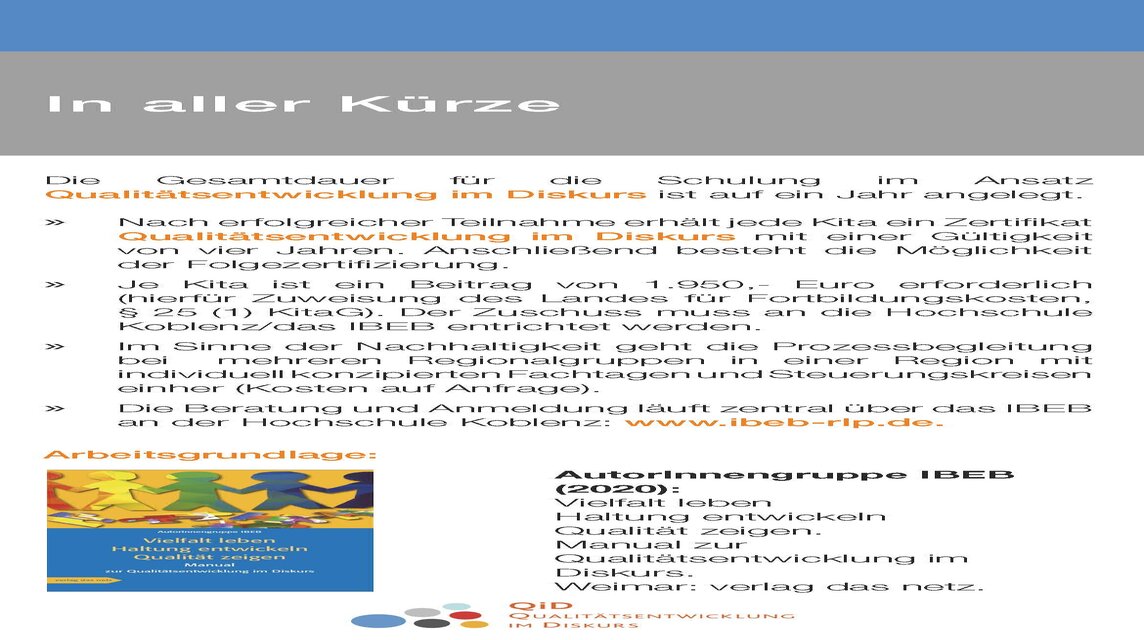 QiD-Flyer - In aller Kürze