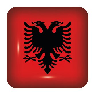 Flagge von Albaniens