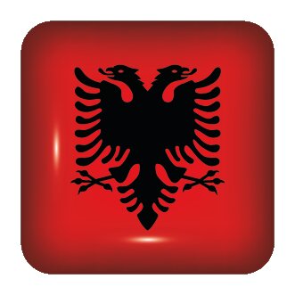Flagge von Albaniens