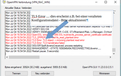 Fehlermeldung TLS Error