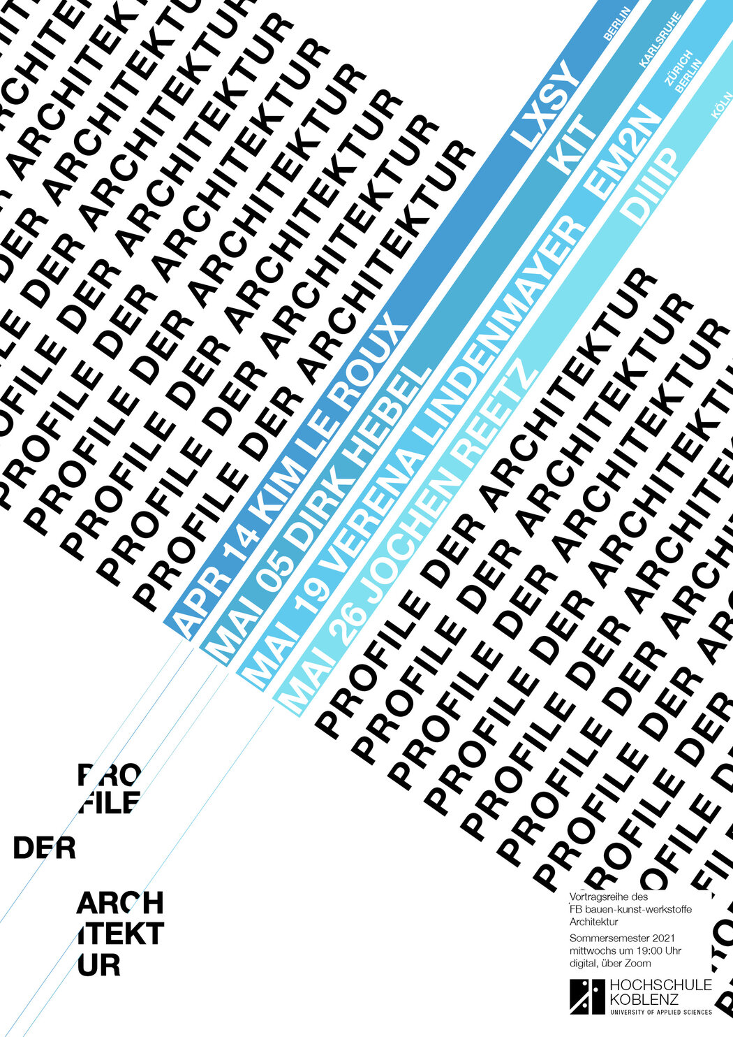 Programm Profile der Architektur