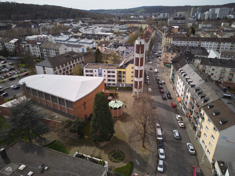 Luftaufnahme vom Projektstandort Koblenz Rauental