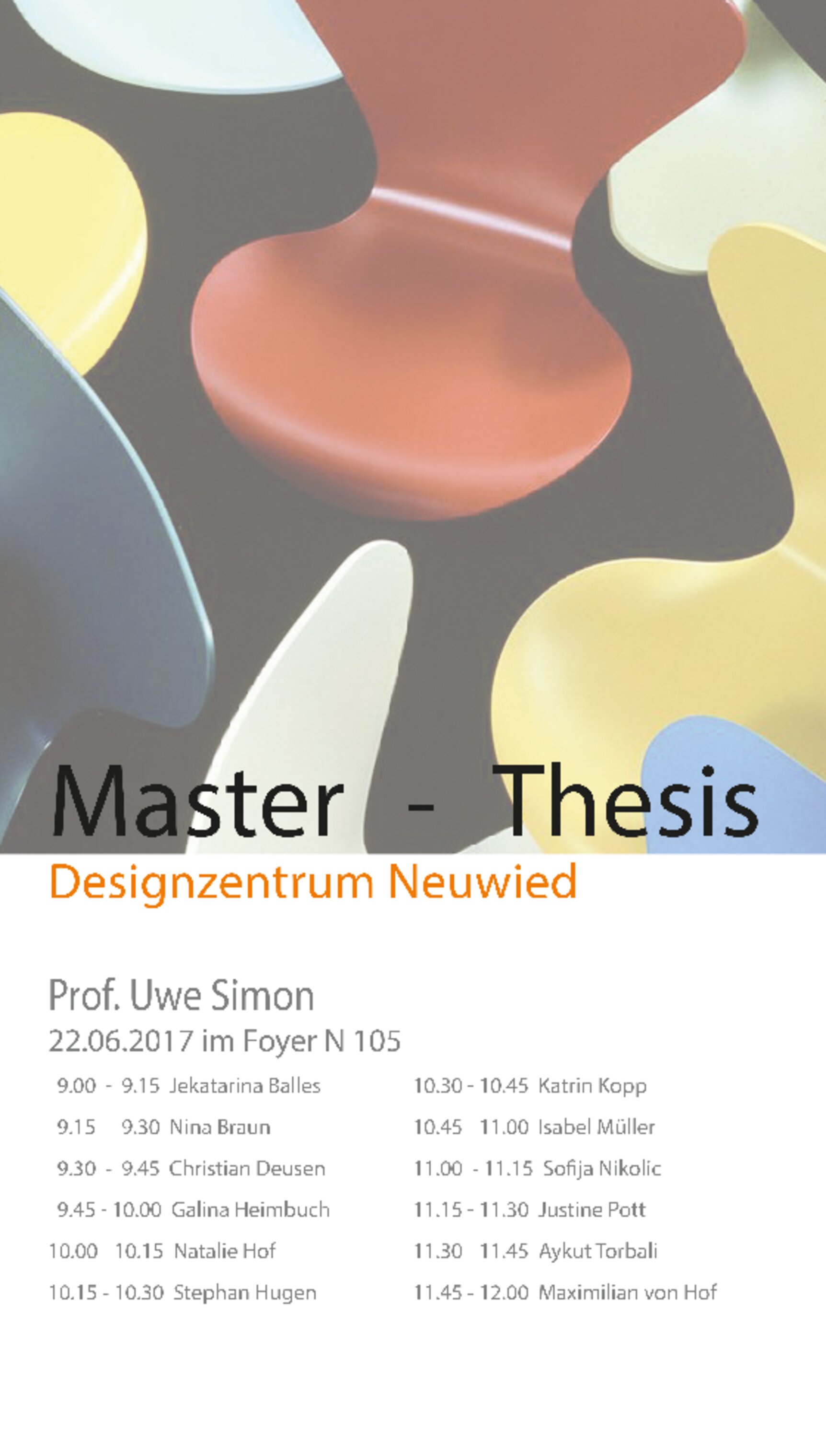 Plakat Masterthesis Präsentationen