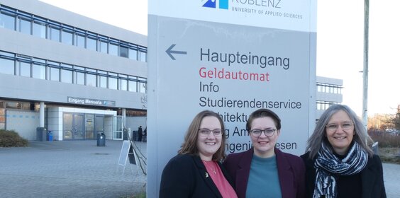 Die drei Koordinatorinnen der Frauenförderprogramme