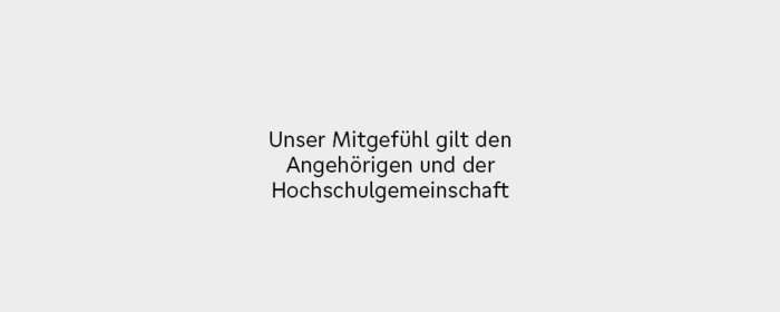 Trauermeldung verunfallter Studierender