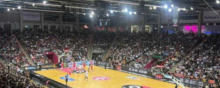 Spiel der Bonn Baskets aus der Fernsicht
