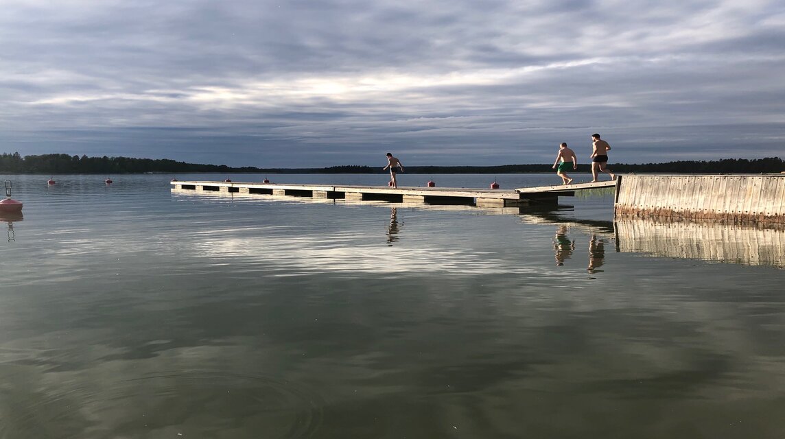 Badesteg in Finnland