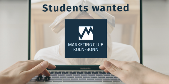 Laptop mit Logo des Marketingclubs Köln-Bonn