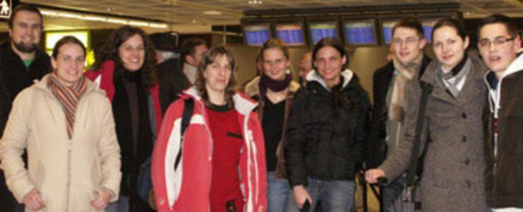 Hungarian Group at the airport