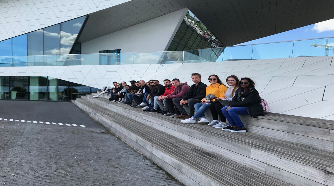 Gruppenfoto in den Niederlanden