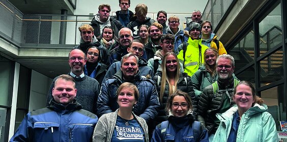 THW Bundesfreiwilligendienstleistende beim Besuch des RheinAhrCampus Remagen