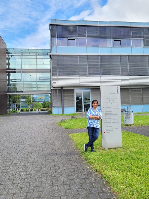 Dr. Rupashree Baral in RAC Entrance Area