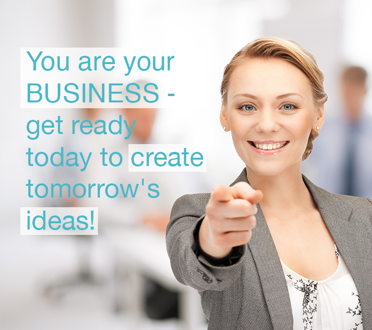 businesswoman pointing her finger