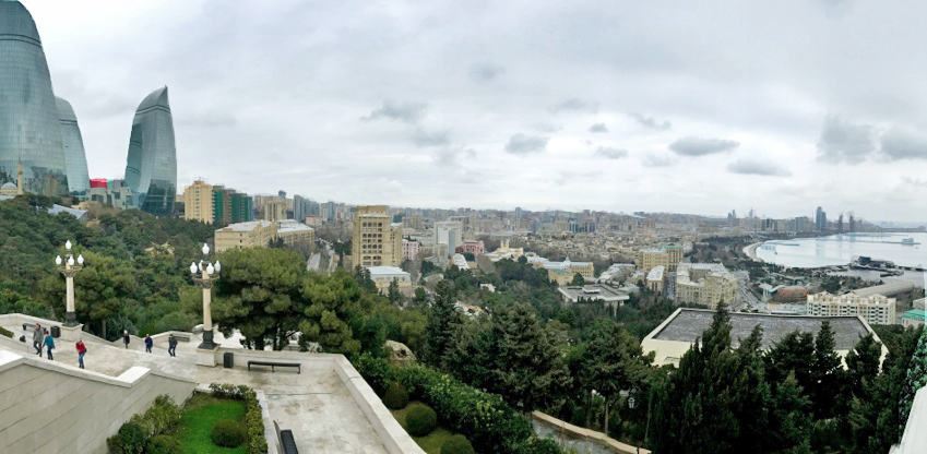 Blick über Baku