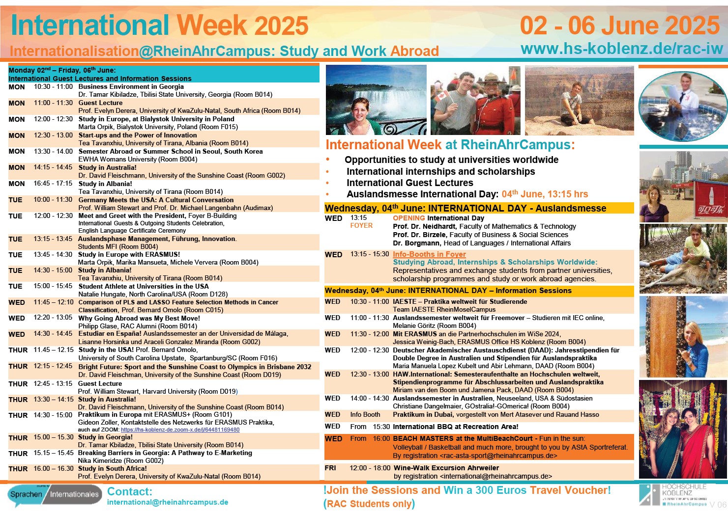 Programme of the International Week