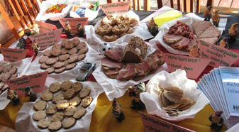 Table with different dishes